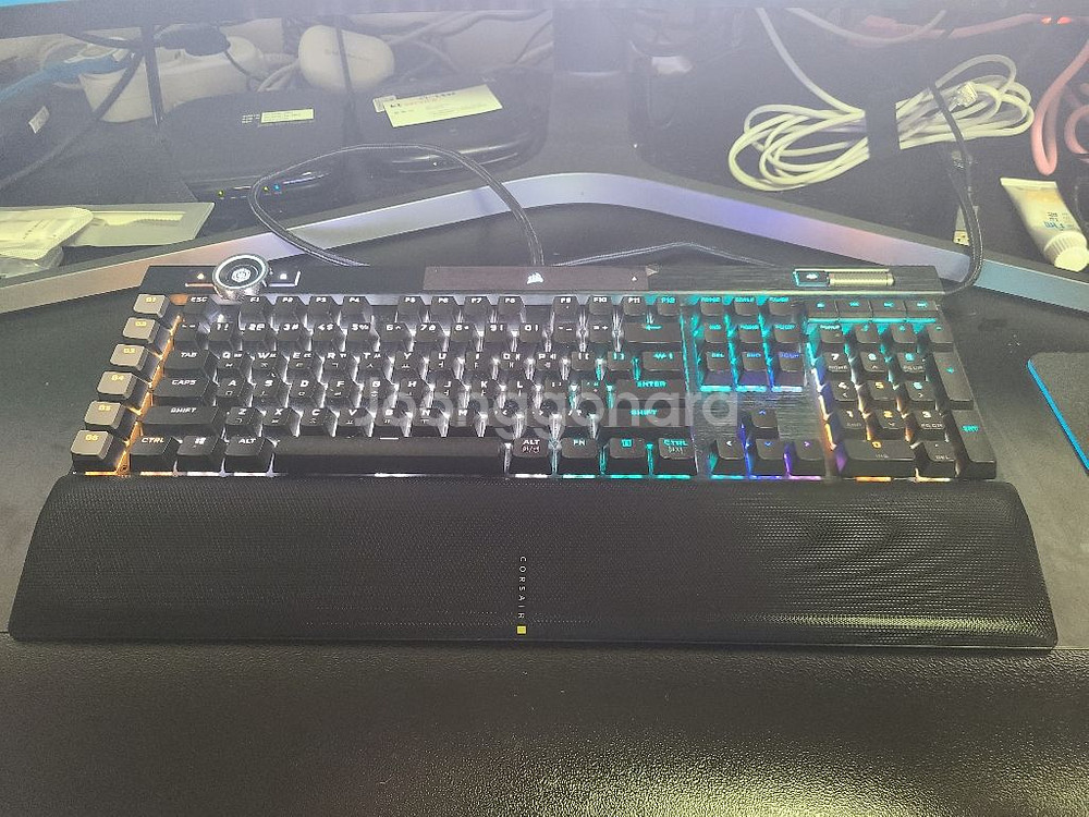 커세어 유선기계식 k100 rgb mxspeed 은축--0