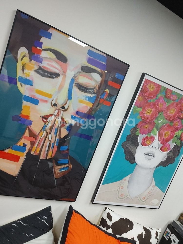 기도하는여인 인테리어액자 대형액자 대형그림 그림액자 팜--6