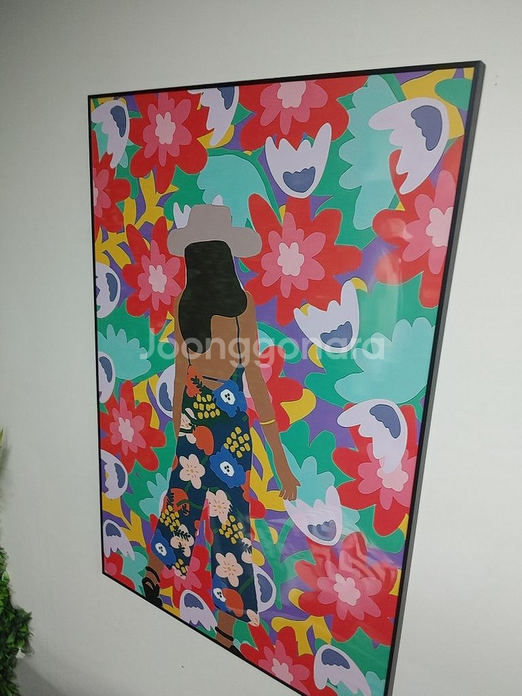 플라워여인 인테리어액자 그림액자 대형그림 팝아트액자 팜--2