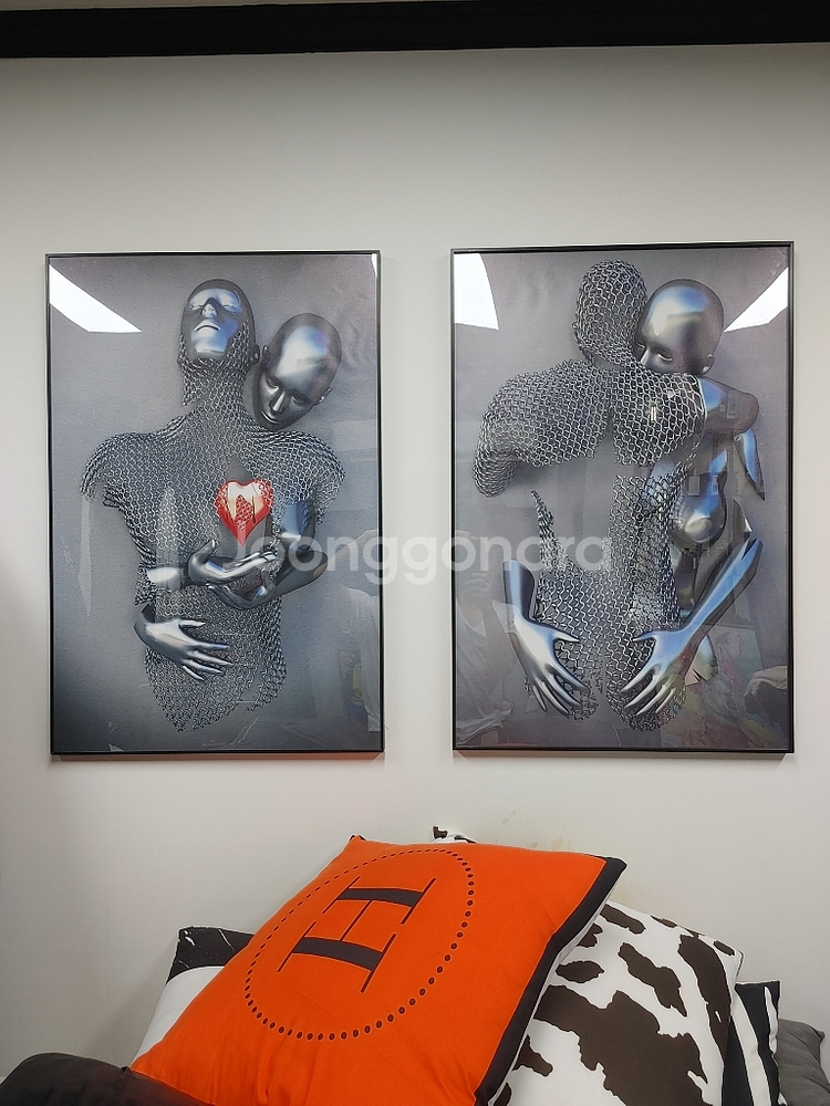 입체여인 인테리어액자 대형그림 그림액자 팝아트액자 팜--1