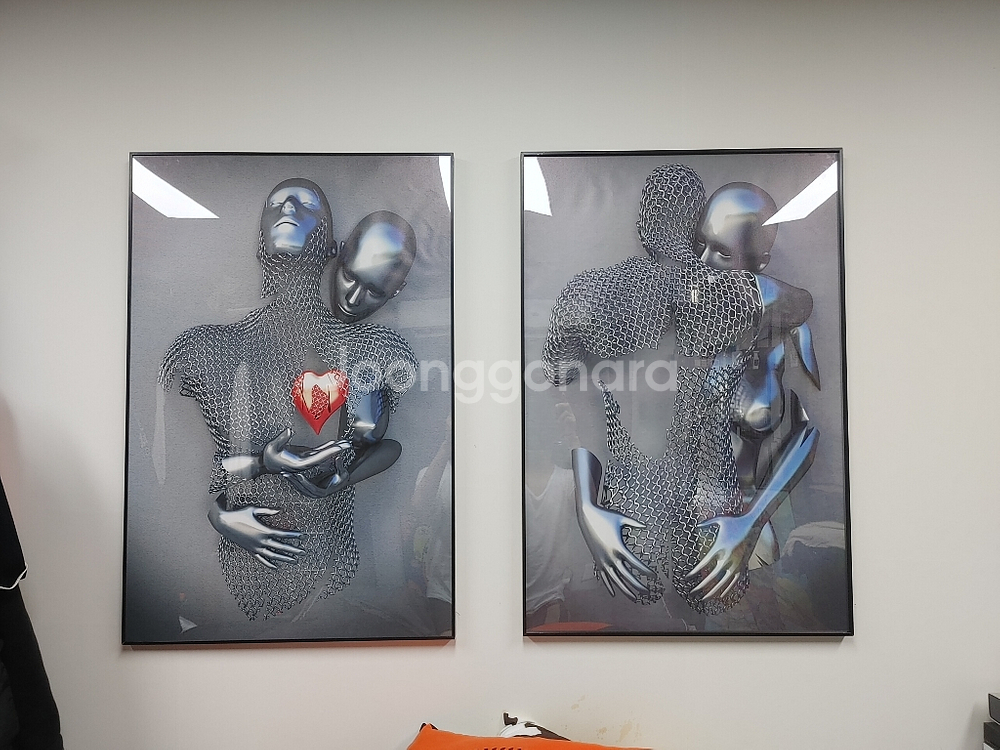 입체여인 인테리어액자 대형그림 그림액자 팝아트액자 팜--2