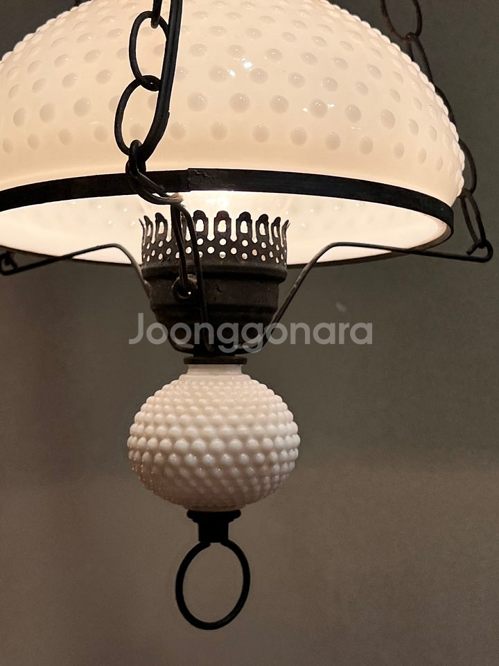 엔틱밀크글라스팬던트등,빈티지조명,까페조명 천장등--4