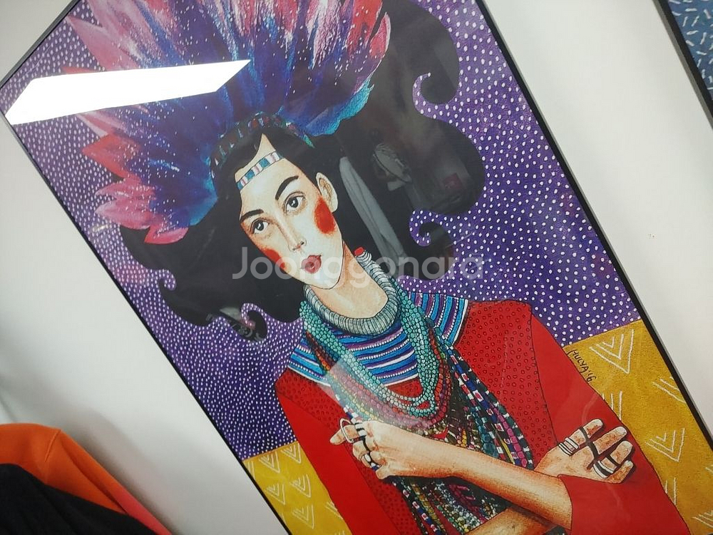 럭셔리여인 인테리어액자 대형액자 그림 액자 팝아트액자--7