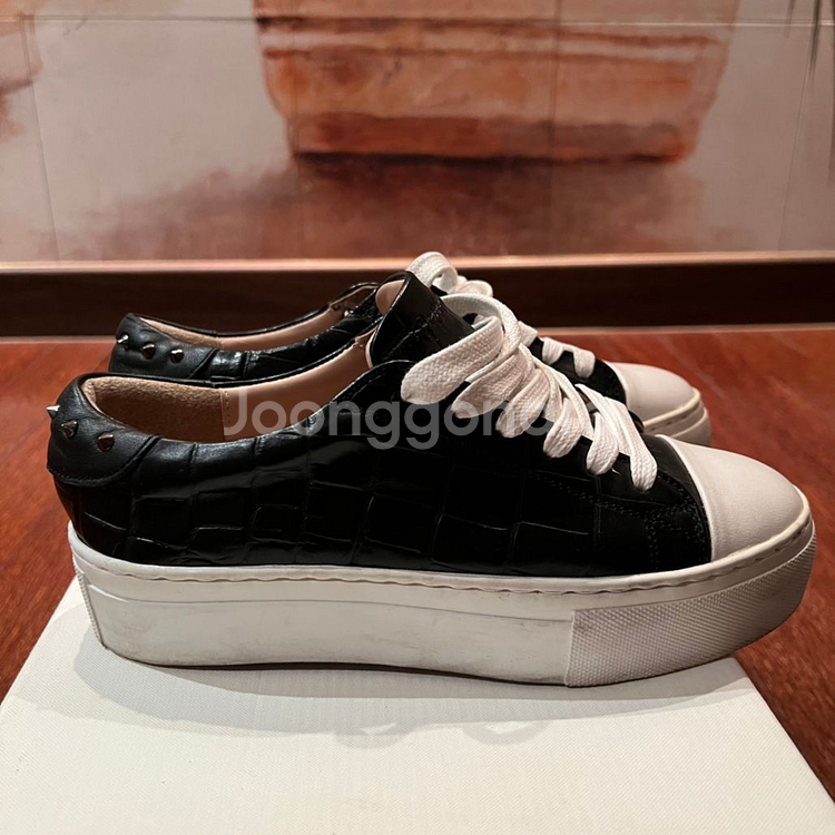 핸드메이드 천연소가죽 더블다운 스니커즈--2