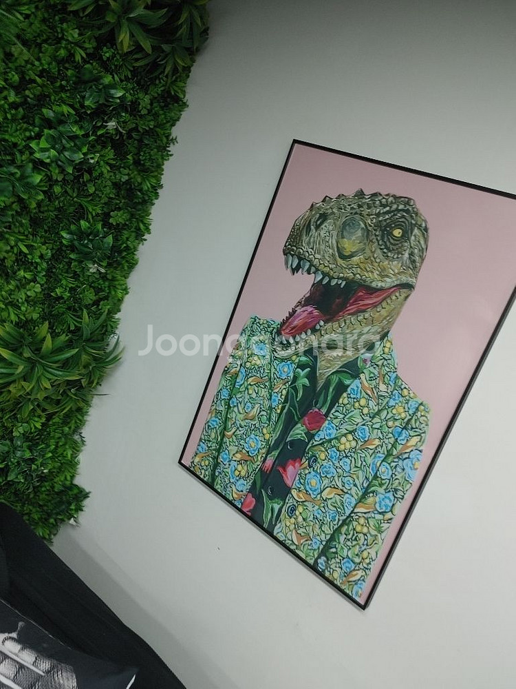 구찌 풍 티라노그림 공룡그림 인테리어액자 초대형액자 팜--1