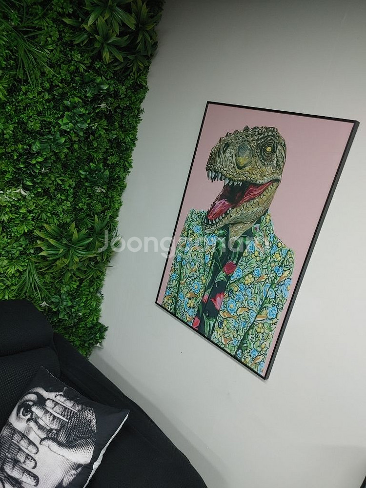 구찌 풍 티라노그림 공룡그림 인테리어액자 초대형액자 팜--3