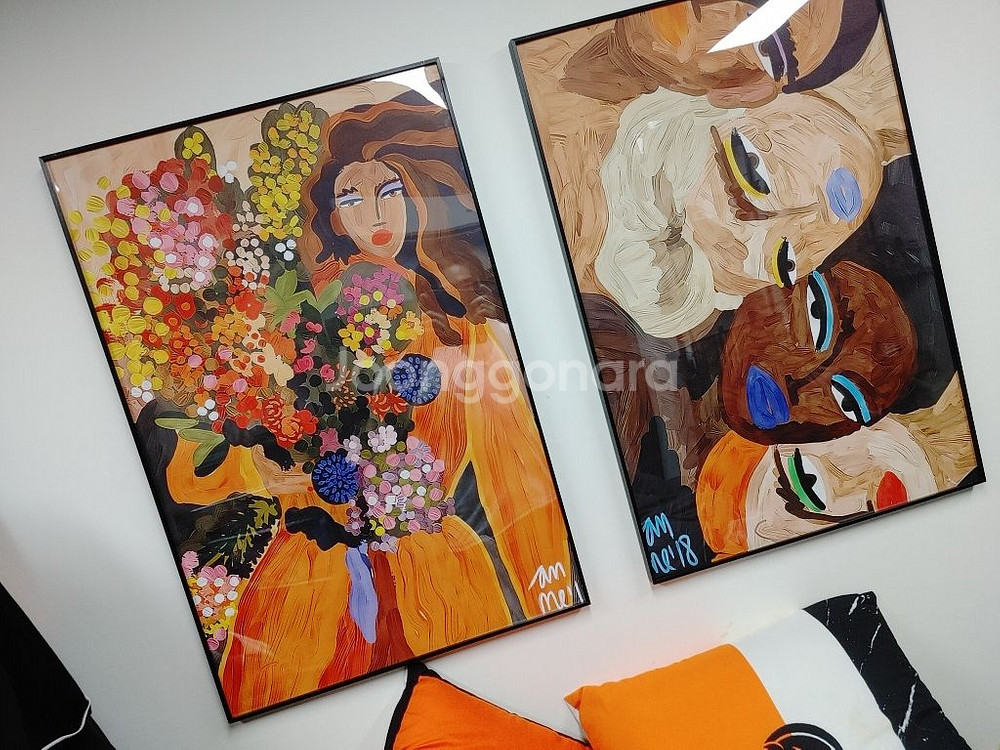 에르메스 풍 럭셔리그림 그림액자 대형그림 팝아트액자 팜--6