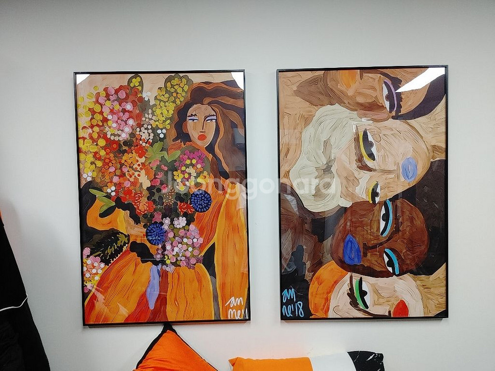에르메스 풍 럭셔리그림 그림액자 대형그림 팝아트액자 팜--1