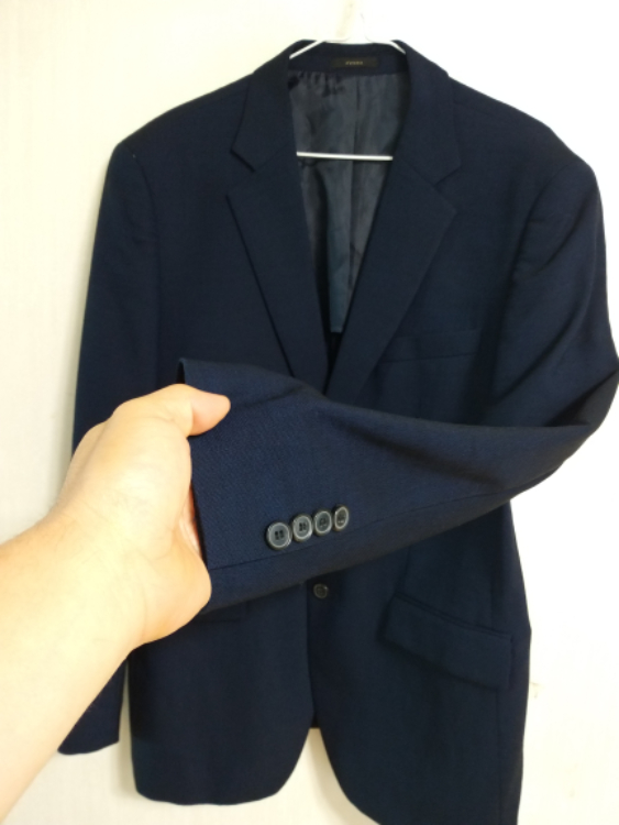 남성 지오지아 봄.가을 블레이져 (네이비.스판105)--2