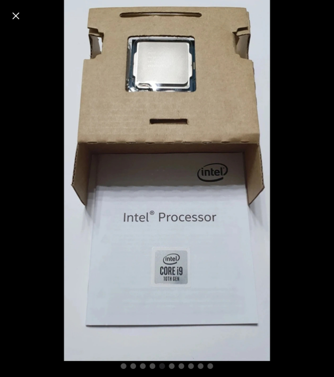 컴퓨터 CPU 인텔 i9 10900kf (정품 S급) 이미지