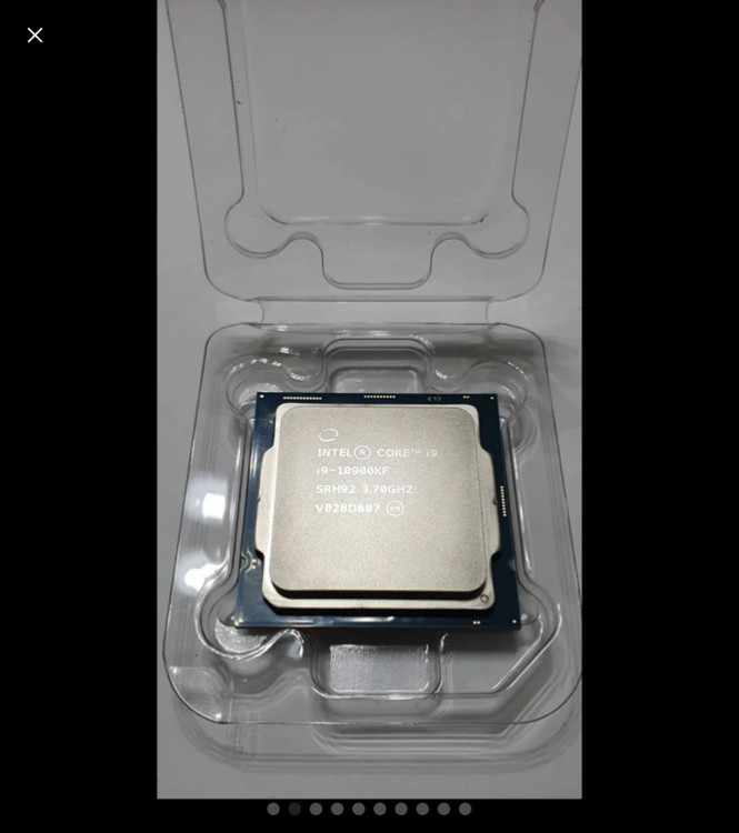 컴퓨터 CPU 인텔 i9 10900kf (정품 S급) 이미지