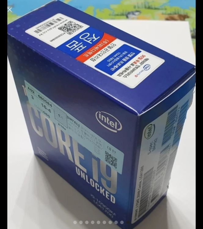 컴퓨터 CPU 인텔 i9 10900kf (정품 S급) 이미지