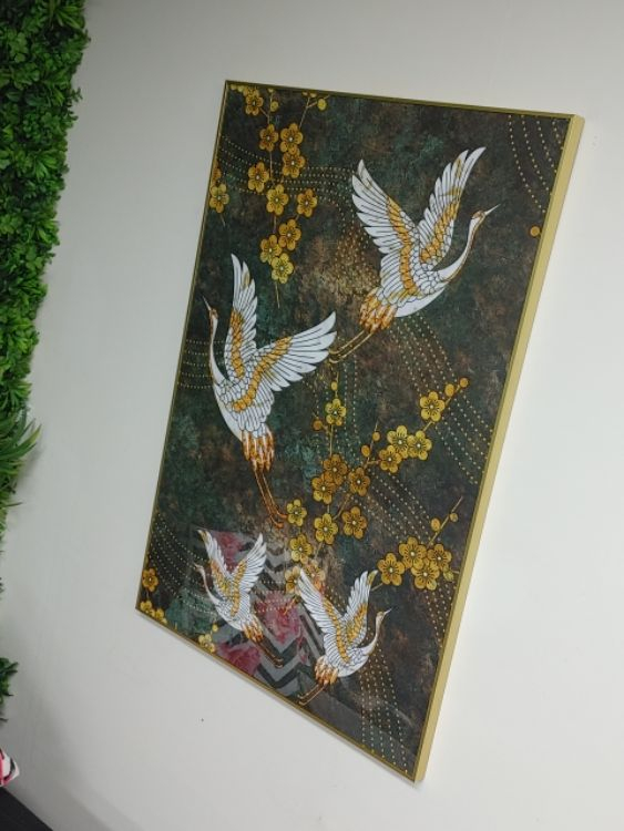 학그림 골드액자 그림 액자 인테리어 소품 골드 황금--3