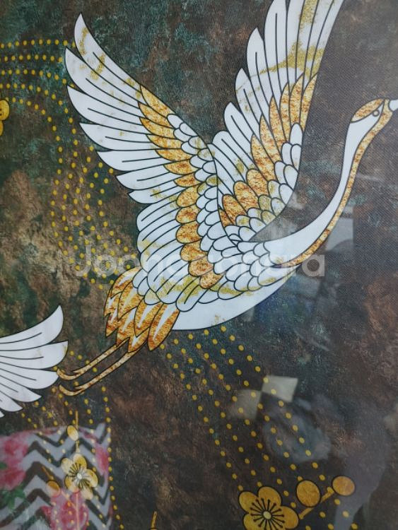 학그림 골드액자 그림 액자 인테리어 소품 골드 황금--6