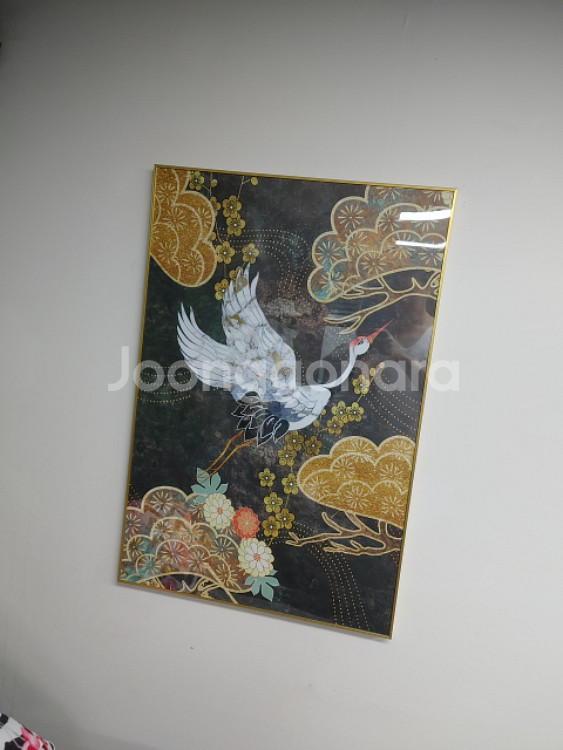 학그림 동물그림 그림 액자 인테리어 소품 대형 동양화--1