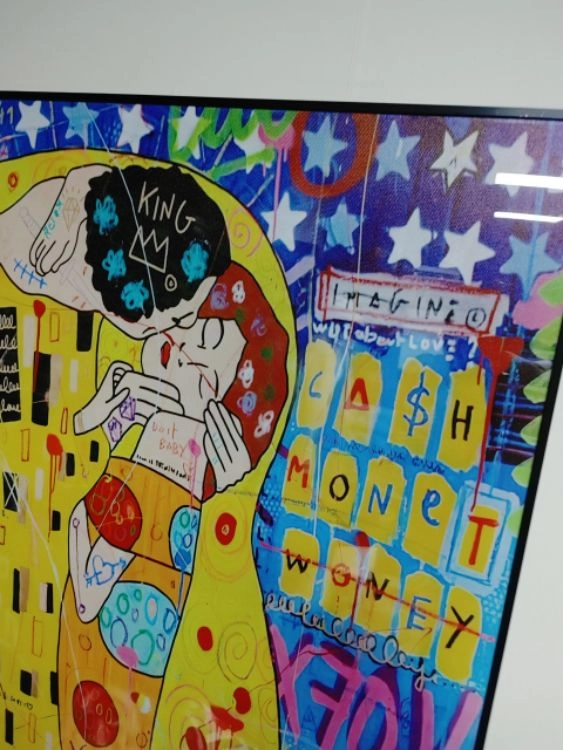 키스하는연인 그림액자 인테리어액자 초대형그림 팜 이미지