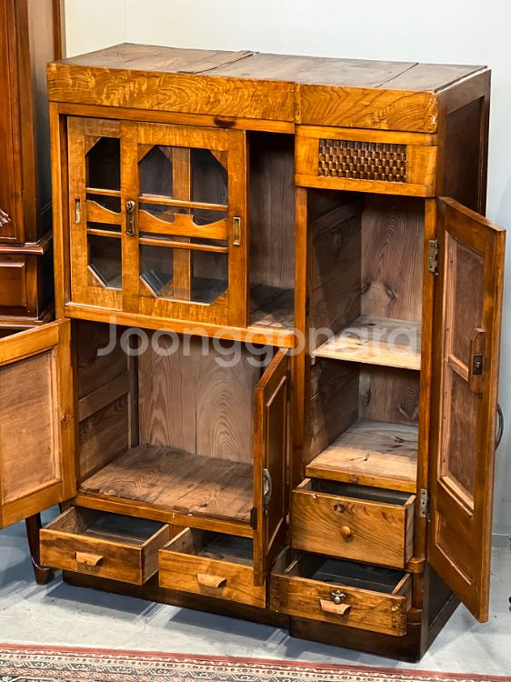 빈티지엔틱수입장식장,일본장식장,레트로장식장--5