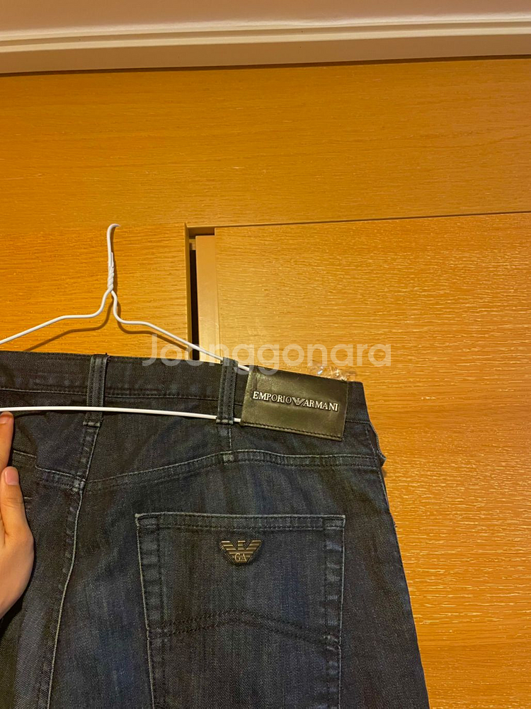 명품 아르마니 진청 일자핏 청바지 31/33--2