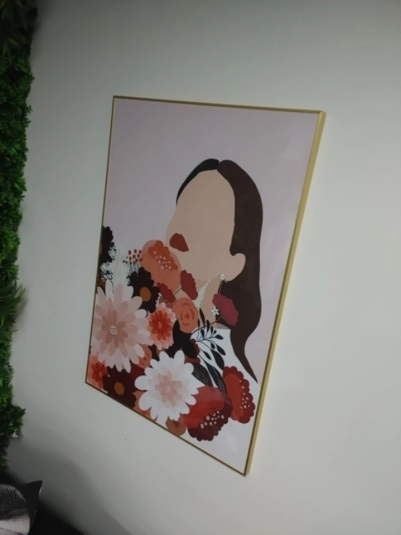 인테리어액자 그림액자 플라워여인 초대형액자 팝니다 이미지