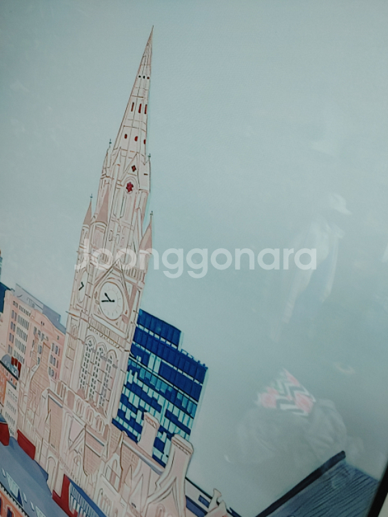 런던시계탑 유화그림 그림액자 인테리어액자 대형그림 팜--8