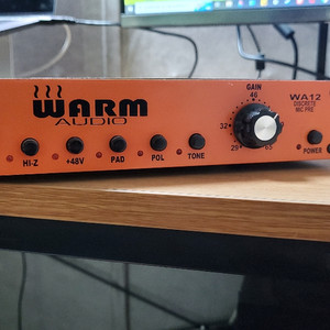 Warm audio Wa12 프리앰프