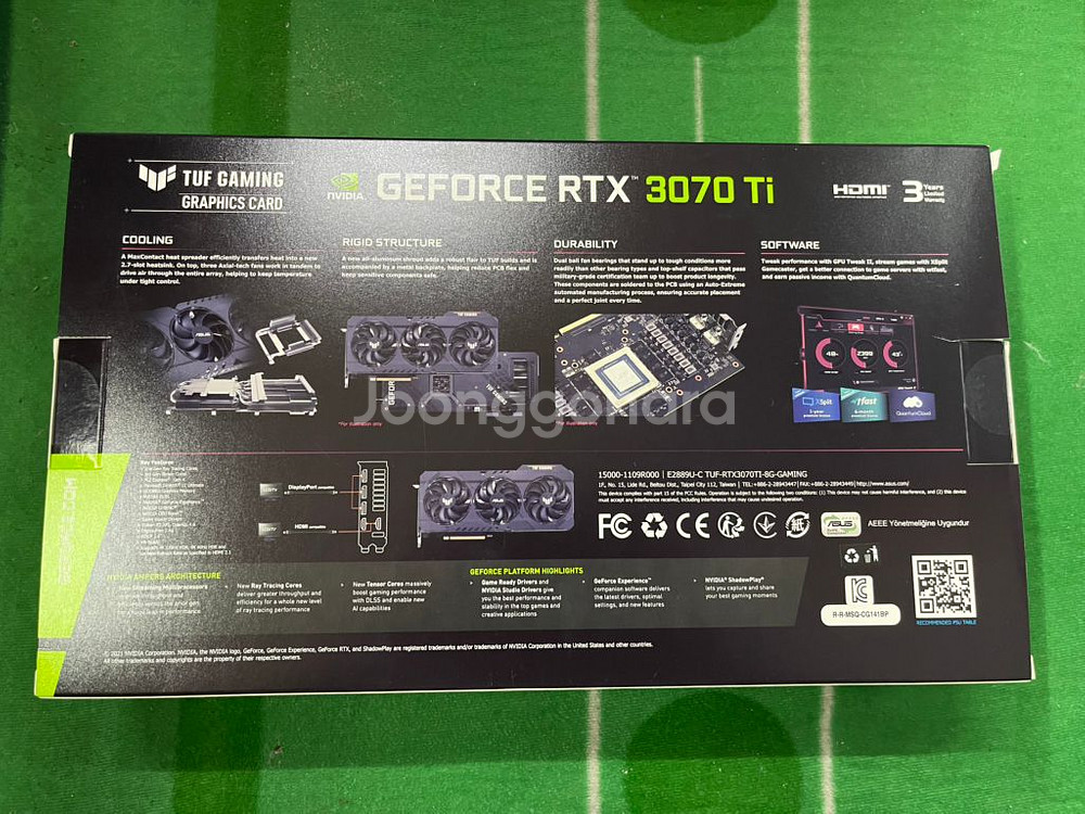 [미개봉]ASUS RTX3070Ti Tuf Gaming--1