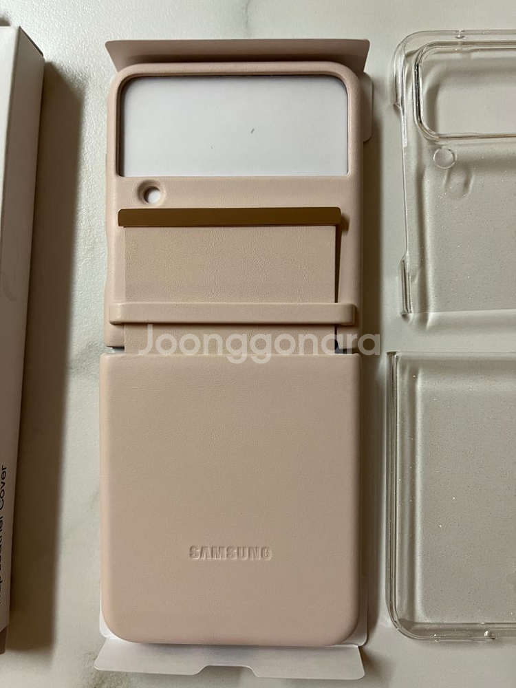 갤럭시z플립4 삼성정품가죽케이스 미사용--1