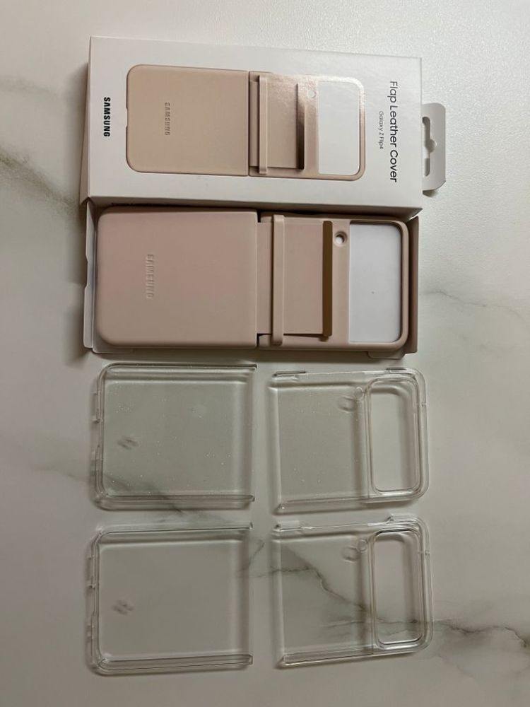 갤럭시z플립4 삼성정품가죽케이스 미사용--0