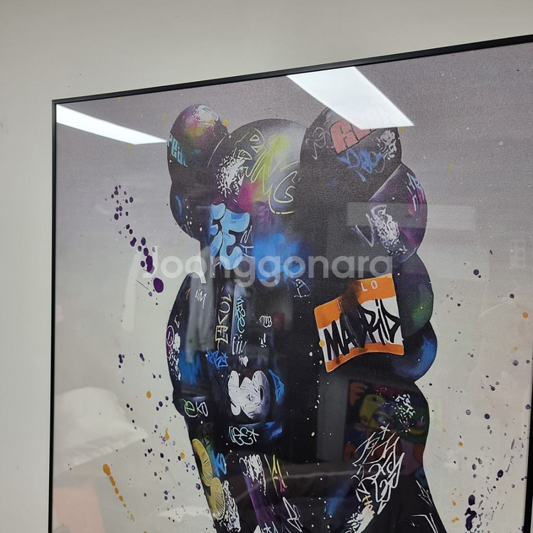 카우스 액자 그림액자 대형그림 브릭베어 인테리어액자 팜--3