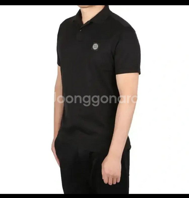 [신품급 급처분] 스톤아일랜드 검정카라반팔티 카라티95--5
