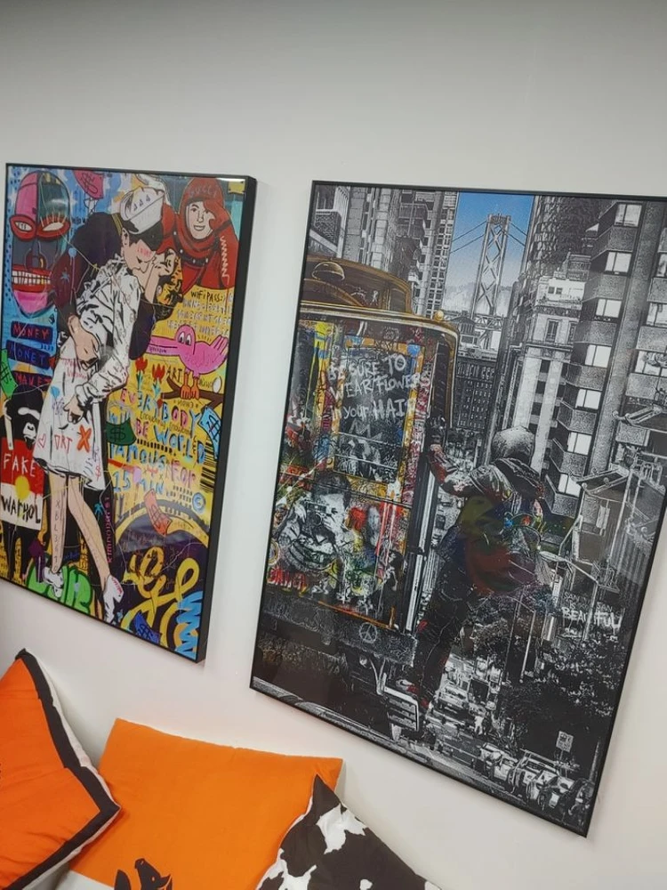 키스하는여인 그림액자 대형그림 인테리어액자 팝니다 이미지