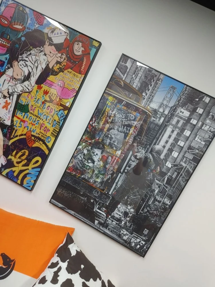 키스하는여인 그림액자 대형그림 인테리어액자 팝니다 이미지