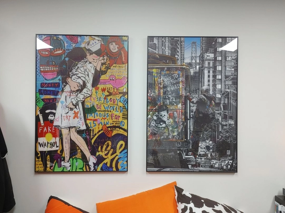 키스하는여인 그림액자 대형그림 인테리어액자 팝니다 이미지