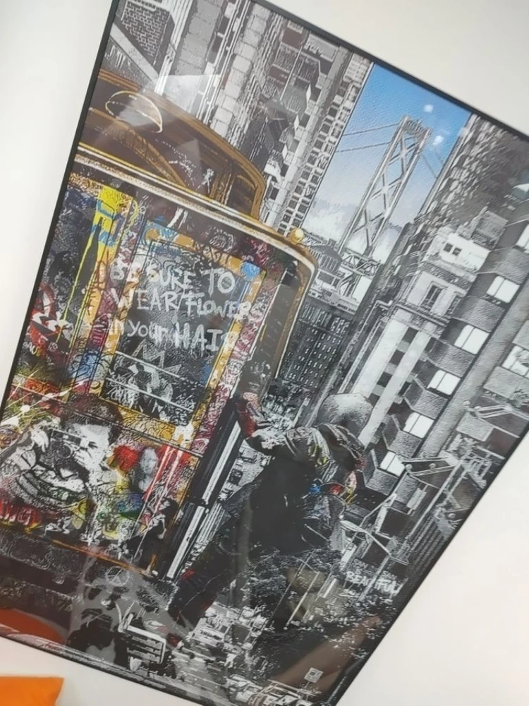 키스하는여인 그림액자 대형그림 인테리어액자 팝니다 이미지