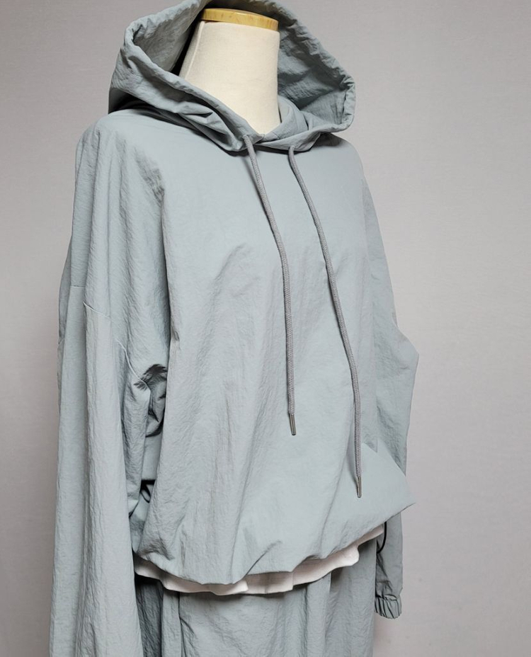 바스락 배색 트레이닝세트--2