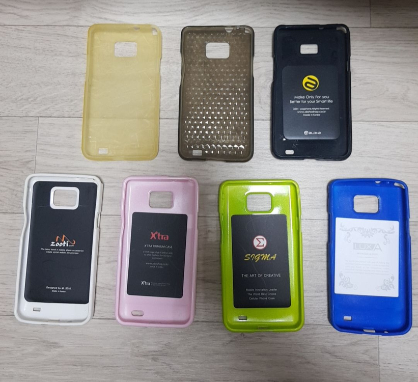 갤럭시 s2 폰케이스 5종류 이미지
