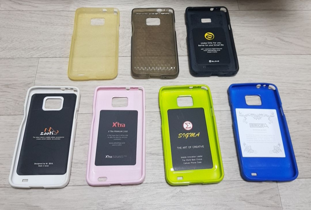 갤럭시 s2 폰케이스 5종류 이미지
