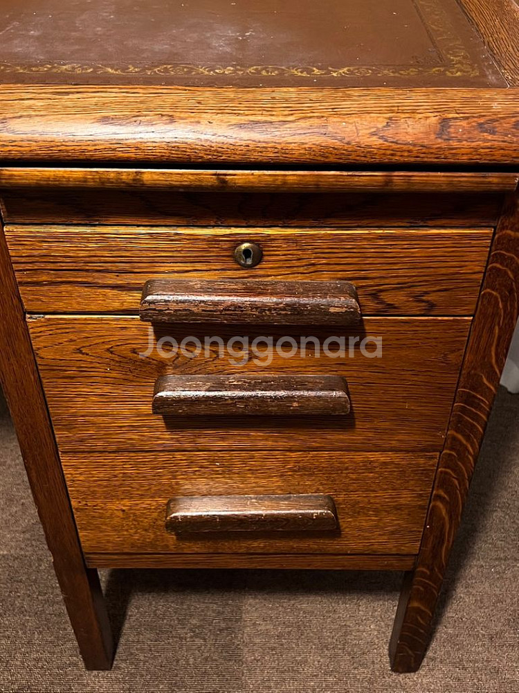 엔틱영국책상,빈티지책상,레트로,원목책상--6