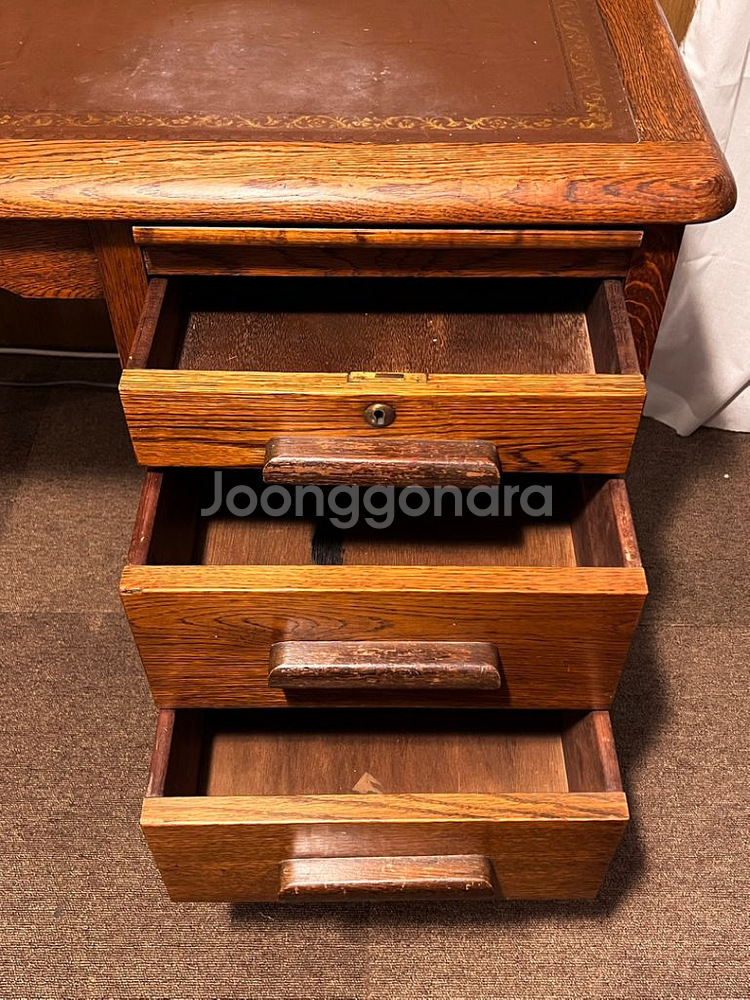 엔틱영국책상,빈티지책상,레트로,원목책상--9