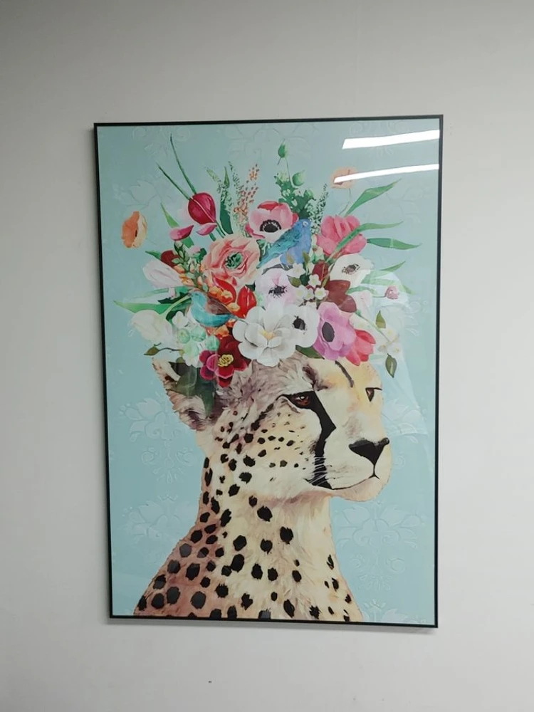 치타그림 퓨마그림 대형그림 그림액자 인테리어액자 팝니다 이미지