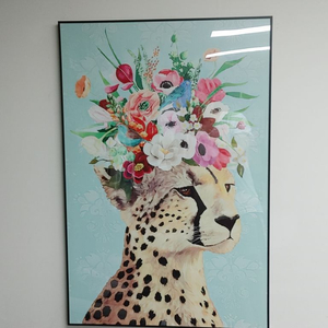 치타그림 퓨마그림 대형그림 그림액자 인테리어액자 팝니다