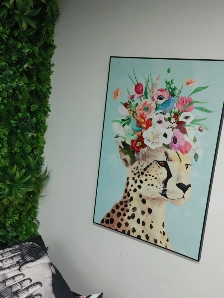 치타그림 퓨마그림 대형그림 그림액자 인테리어액자 팝니다 이미지