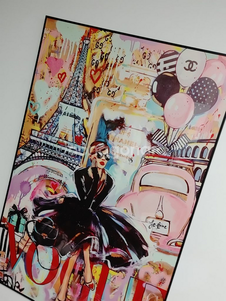샤넬 풍 오드리햅번 팝아트그림 그림액자 대형그림 팝니다--4