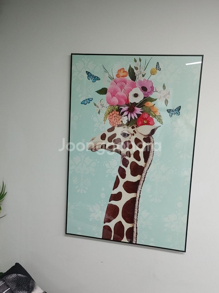 티파니 풍 그림액자 대형그림 기린그림 인테리어액자 팜--3