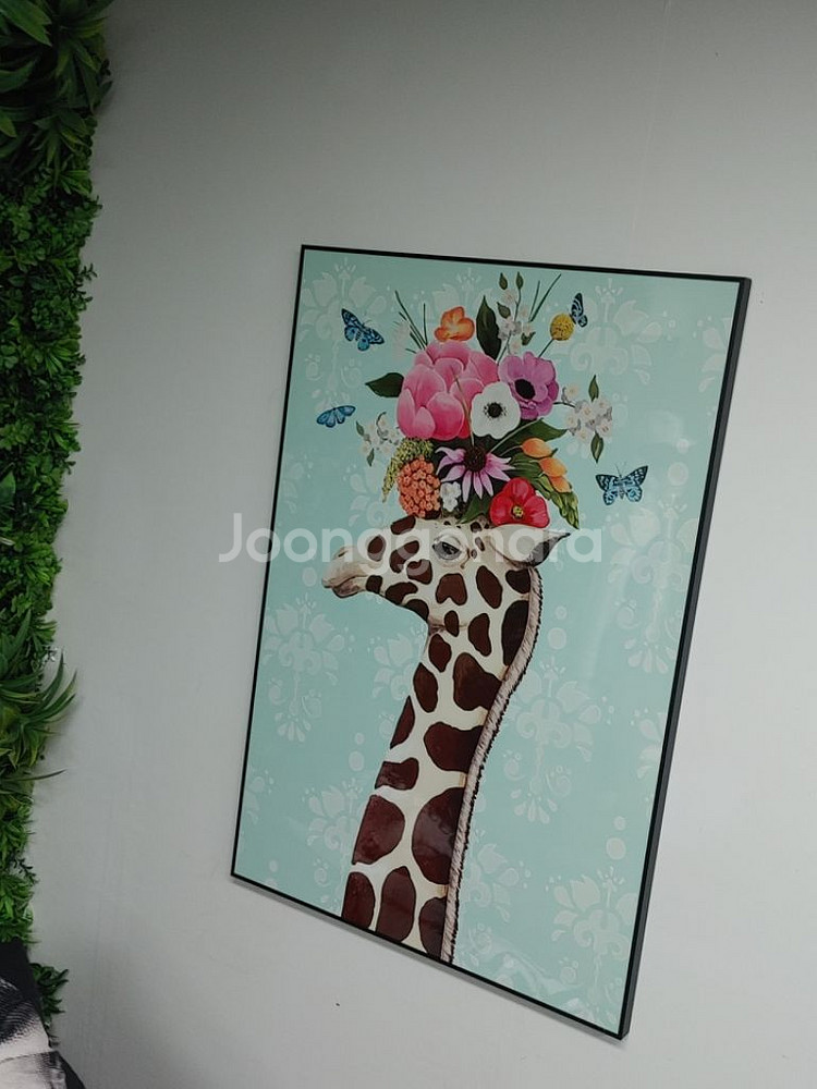 티파니 풍 그림액자 대형그림 기린그림 인테리어액자 팜--4