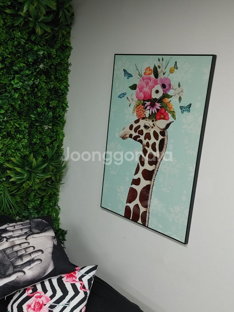 티파니 풍 그림액자 대형그림 기린그림 인테리어액자 팜--5