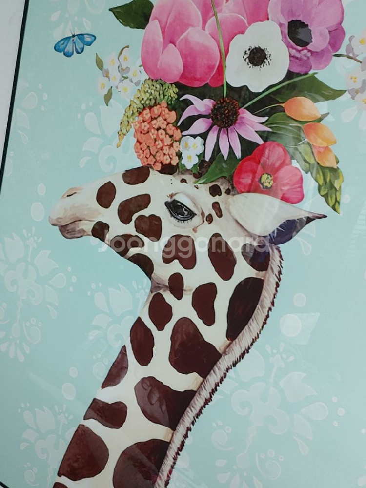 티파니 풍 그림액자 대형그림 기린그림 인테리어액자 팜--7