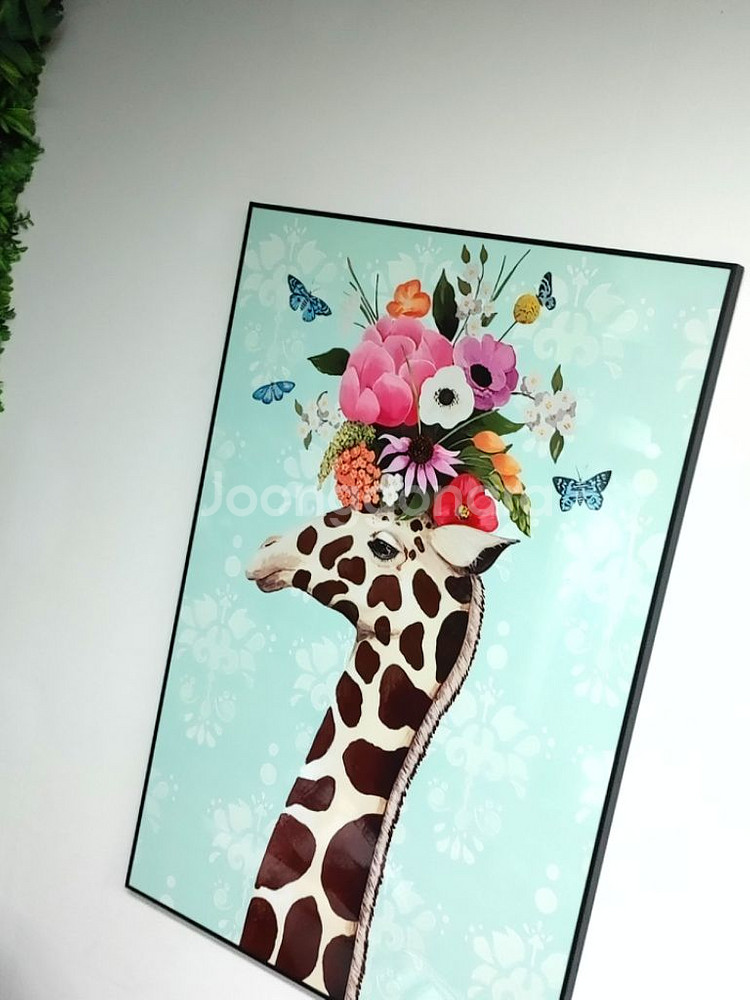 티파니 풍 그림액자 대형그림 기린그림 인테리어액자 팜--6