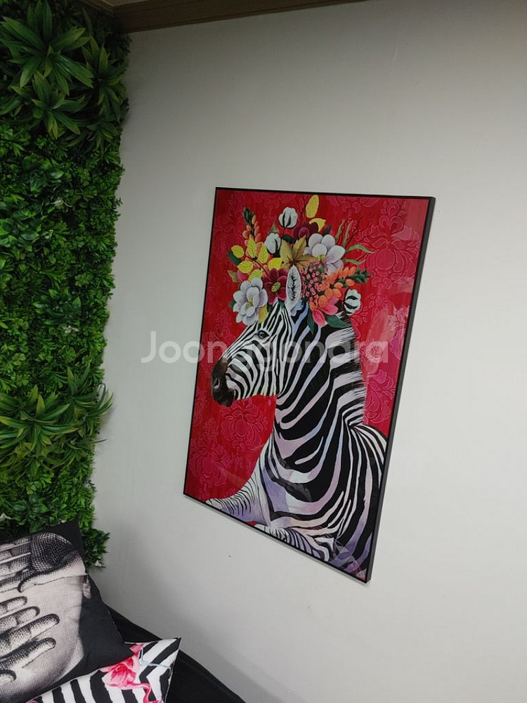 얼룩말그림 말그림 그림액자 인테리어액자 대형그림 팜--1
