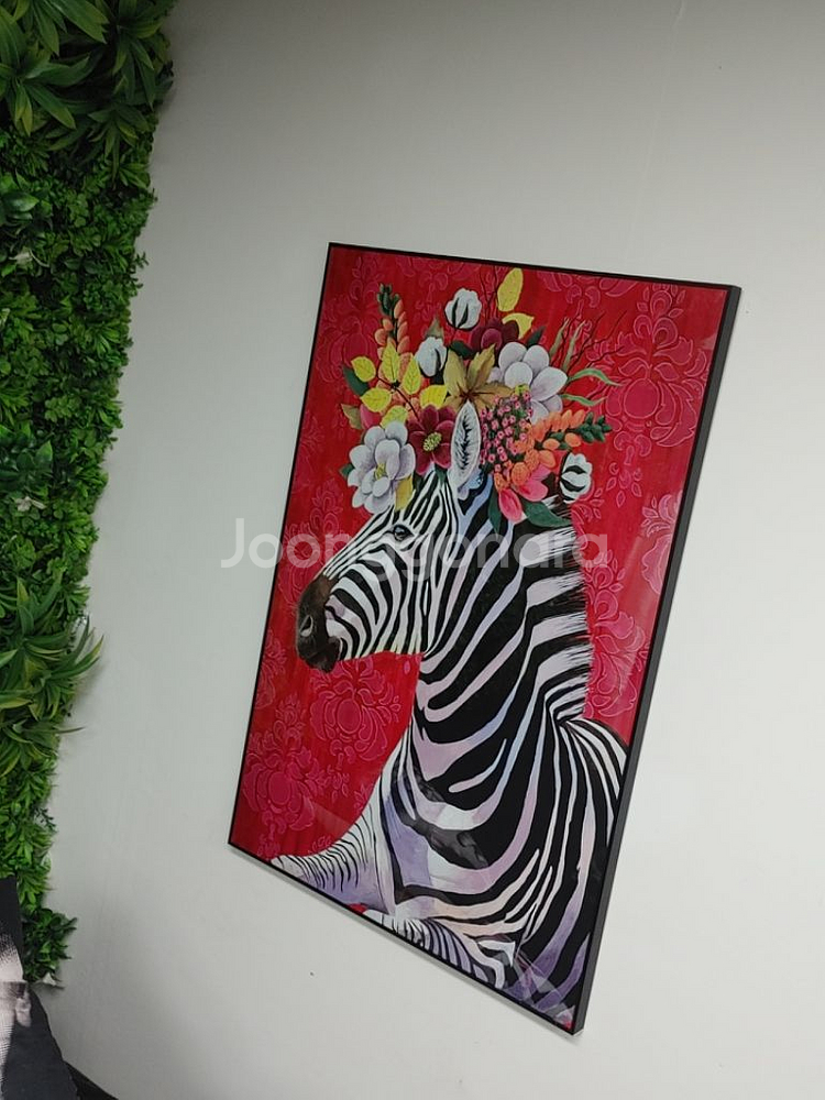 얼룩말그림 말그림 그림액자 인테리어액자 대형그림 팜--7